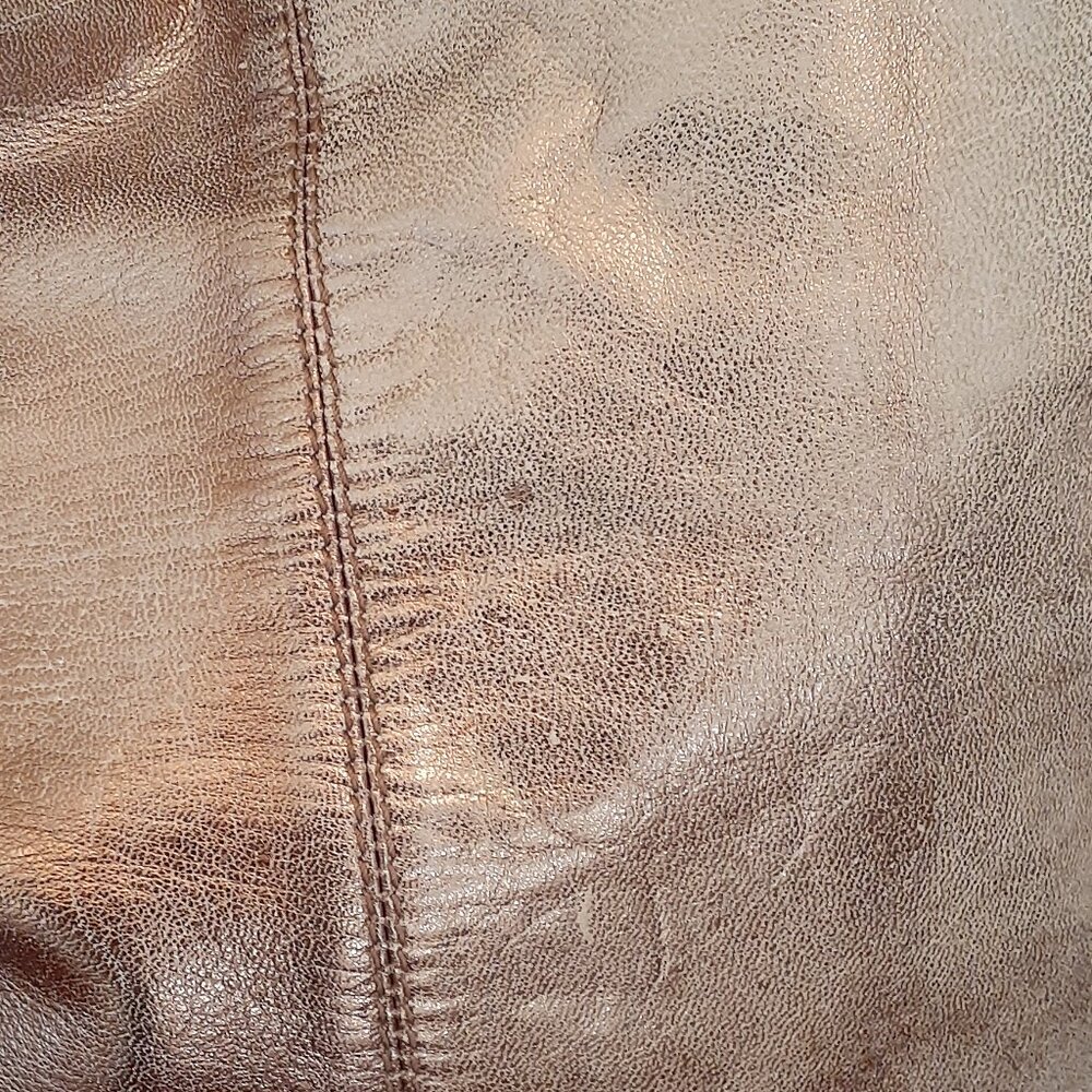 Jasper & Jerra Leather Metallic Print Bag - Picture 7 of 15